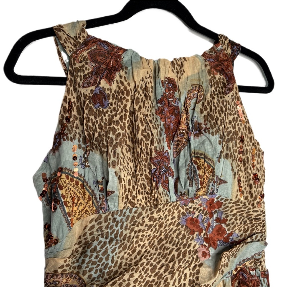 Multicolour Print Cotton Dress - Picture 7 of 13